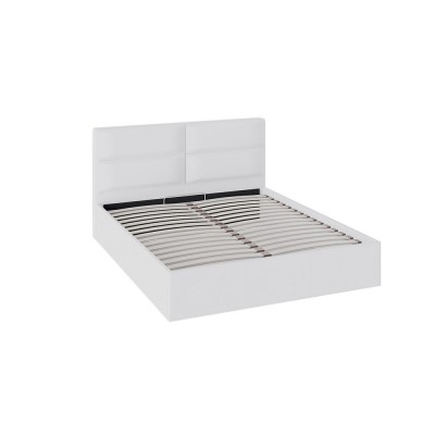 Кровать «Глосс» с мягкой обивкой и подъемным механизмом тип 1 Белая в Калуге Кровать «Глосс» с мягкой обивкой и подъемным механизмом тип 1 Белая в Калуге